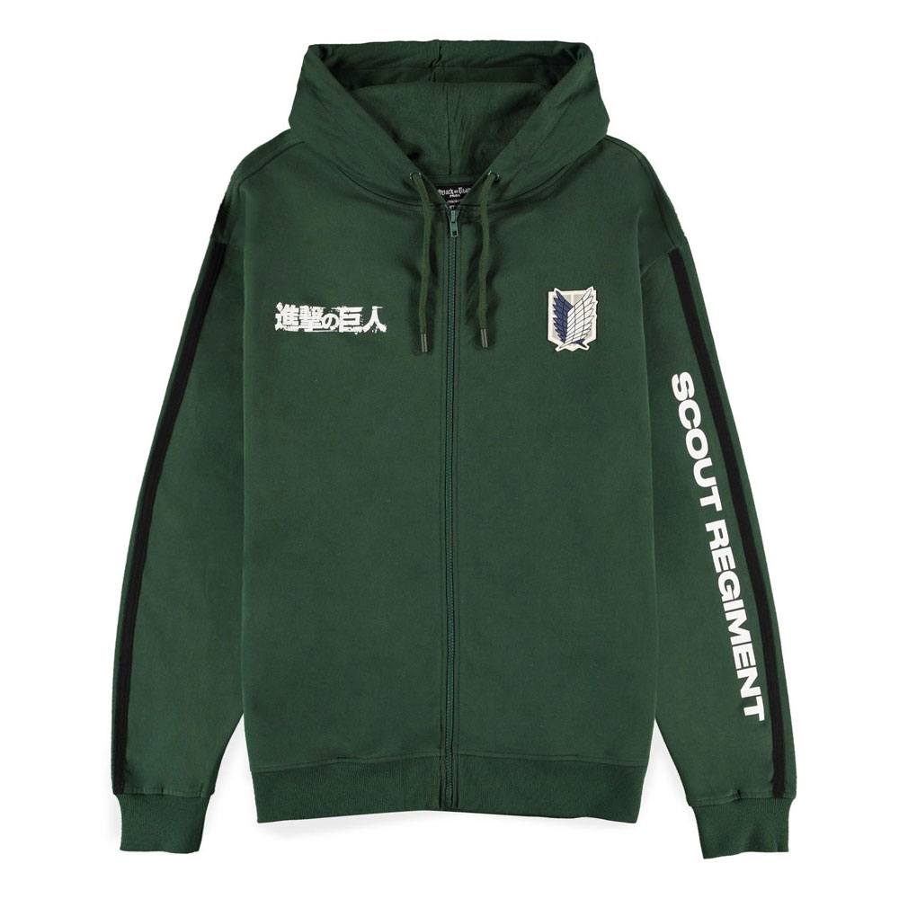 Attack On Titan Vest met capuchon -XL- Scout Regiment Groen