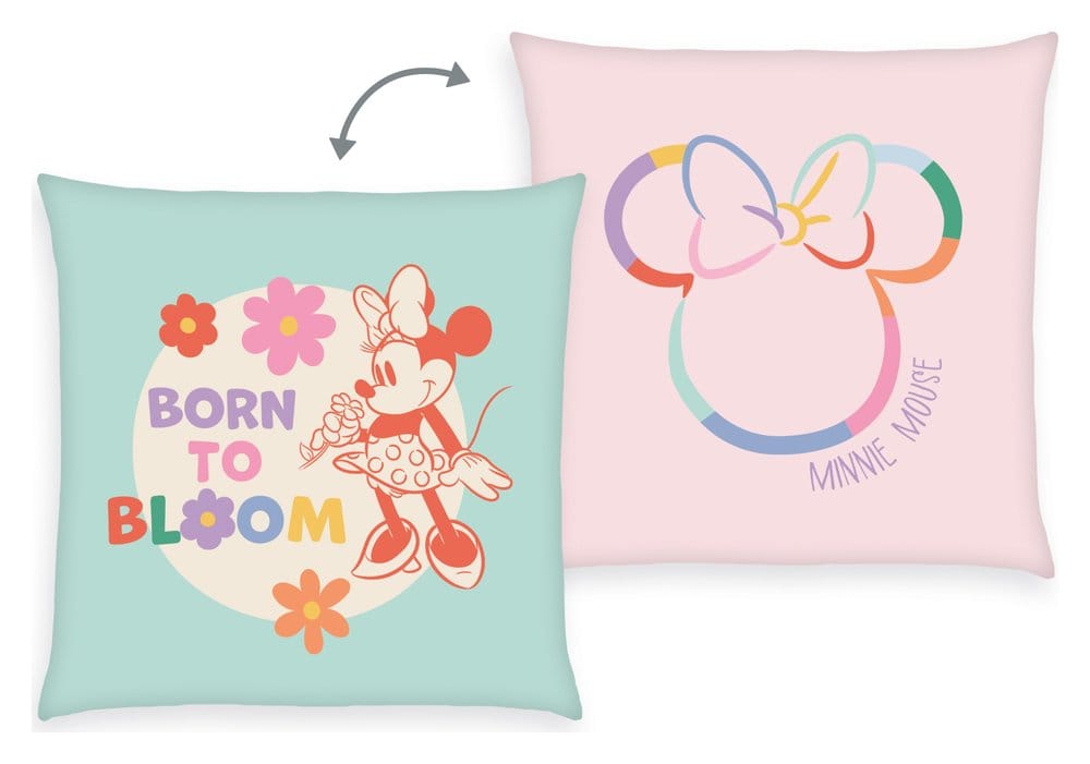 Disney Soft Velboa Pillow Minnie Mouse Born to Bloom 40 x 40 cm