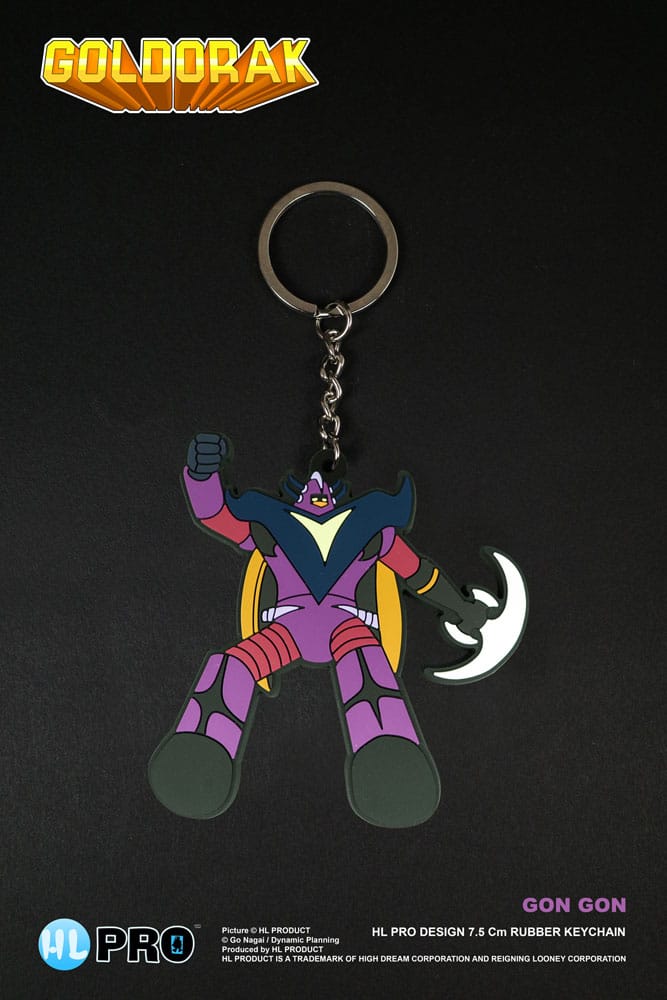 Grendizer Rubber Keychain Gon Gon 7 cm
