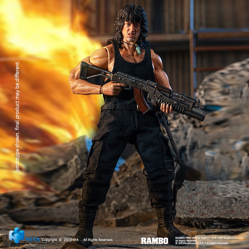 First Blood II Exquisite Super Series Actionfigur 1/12 First Blood III John Rambo 16 cm