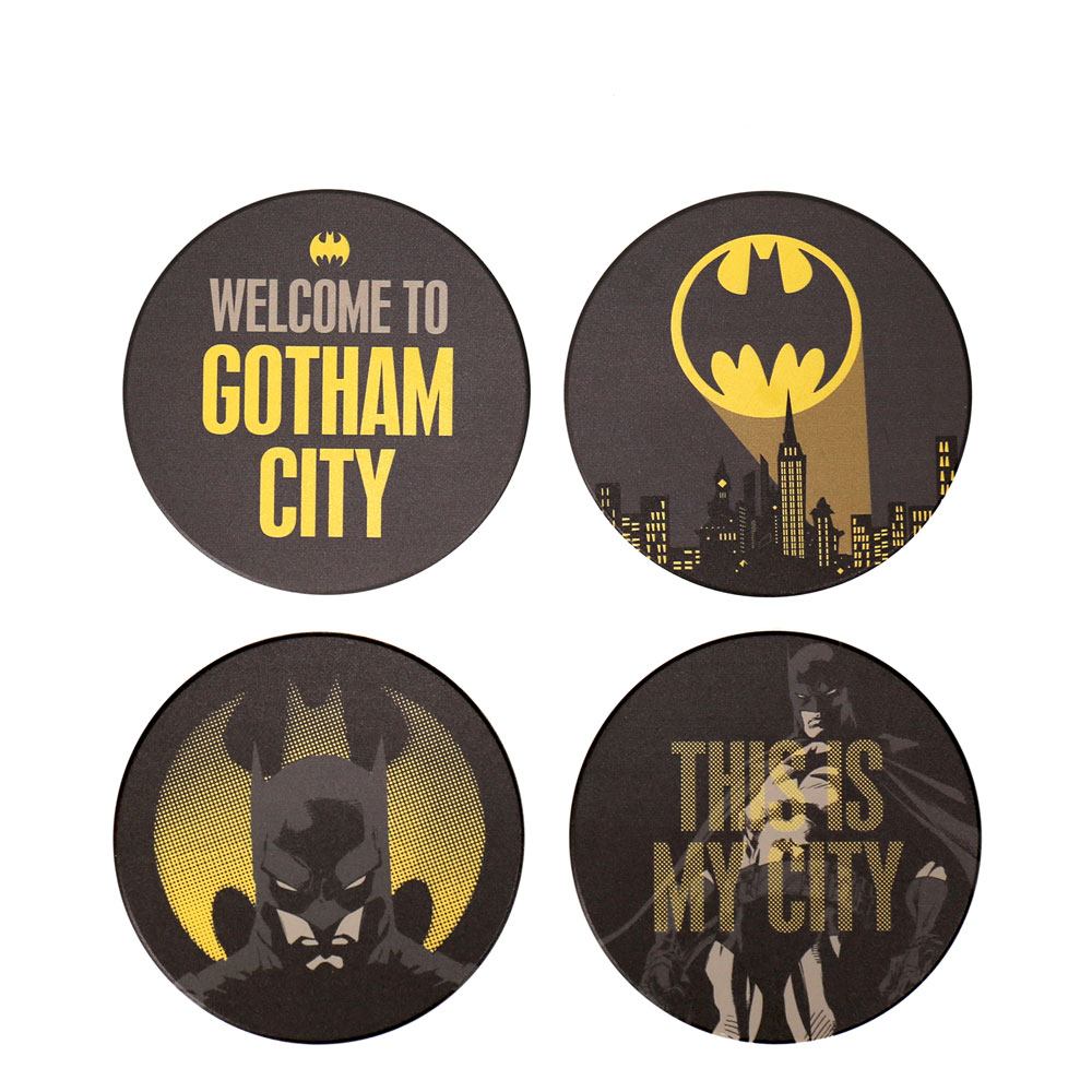 DC Comics - Set van 4 Gotham City Keramische Onderzetters