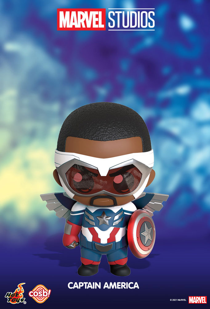 The Falcon and the Winter Soldier Cosbi Mini Figure Captain America 8 cm