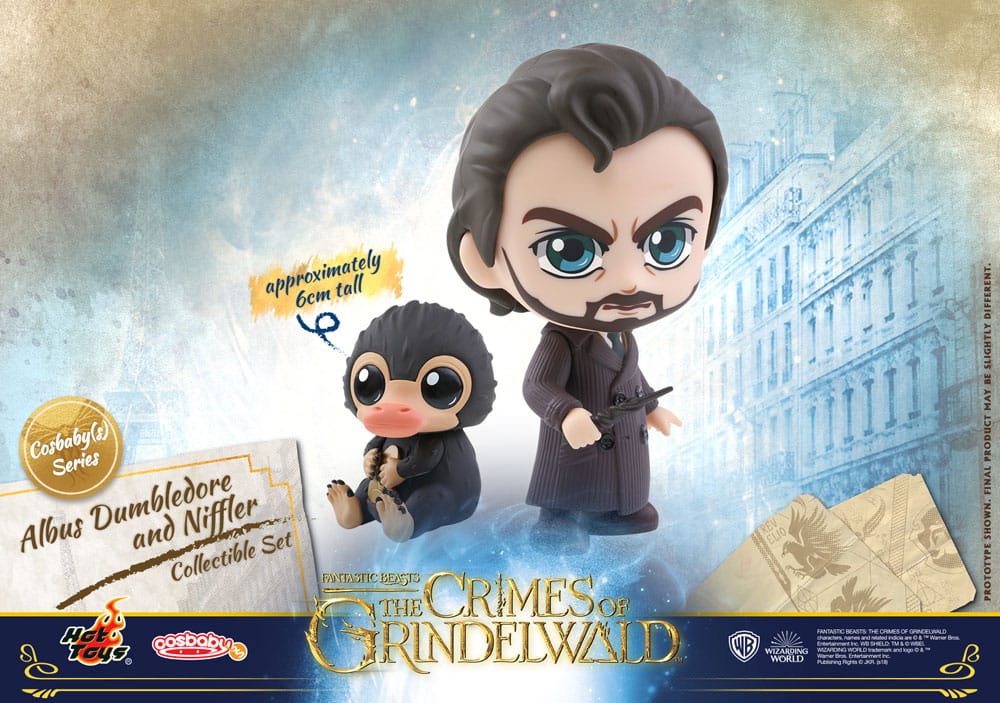 Fantastic Beasts: The Crimes of Grindelwald Cosbaby (S) Mini Figures Albus Dumbledore & Niffler 10 cm