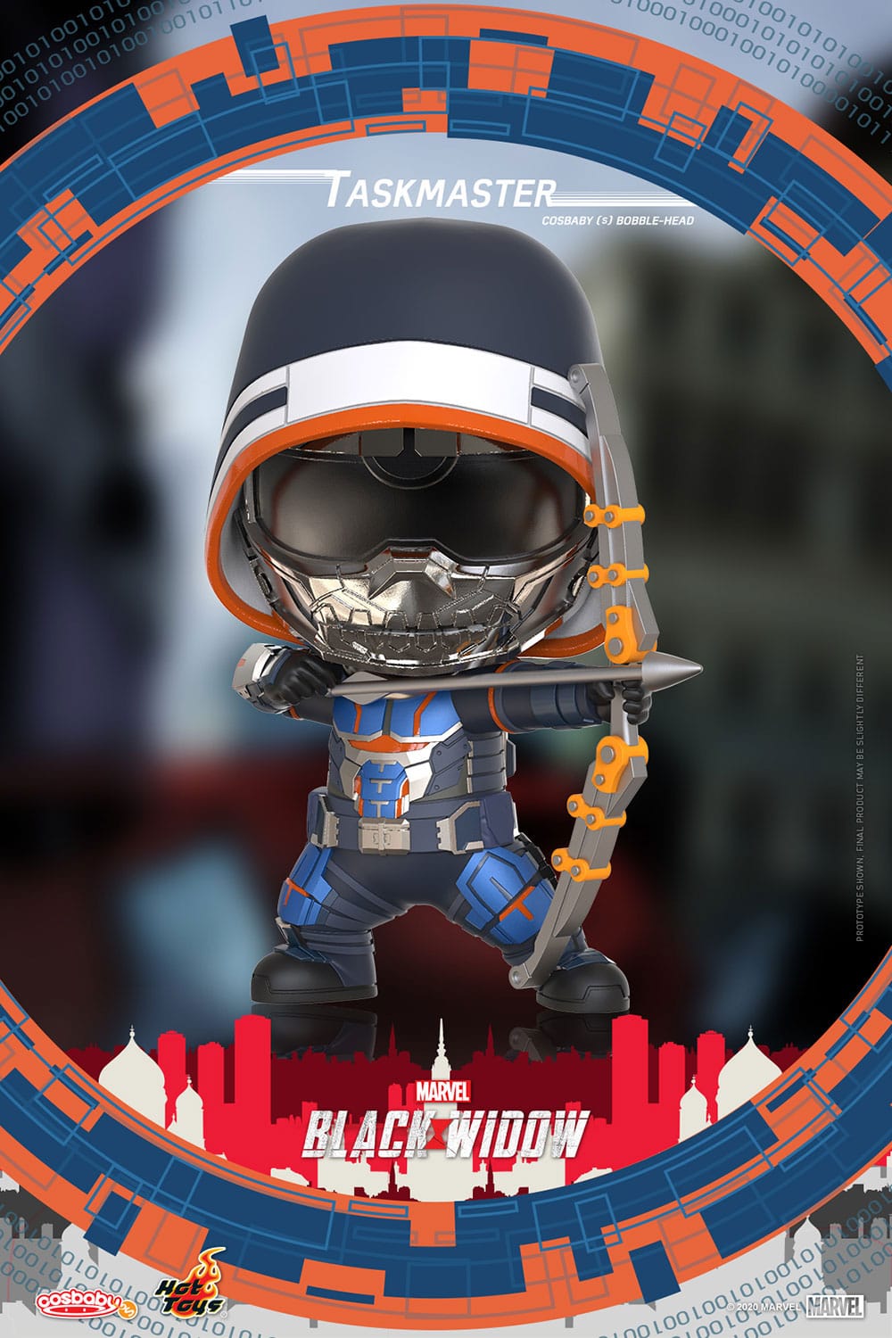 Black Widow Cosbaby (S) Mini Figure Taskmaster 10 cm