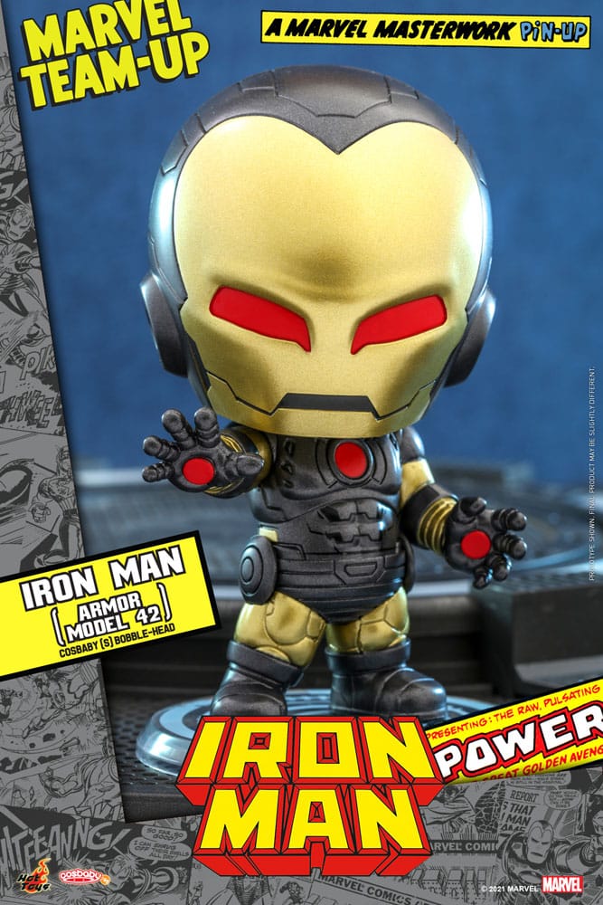 Mini Figura Hot Toys Marvel Comics Cosbaby S Iron Man Armadura Modelo 42 10 CM - Imagen 1 de 1