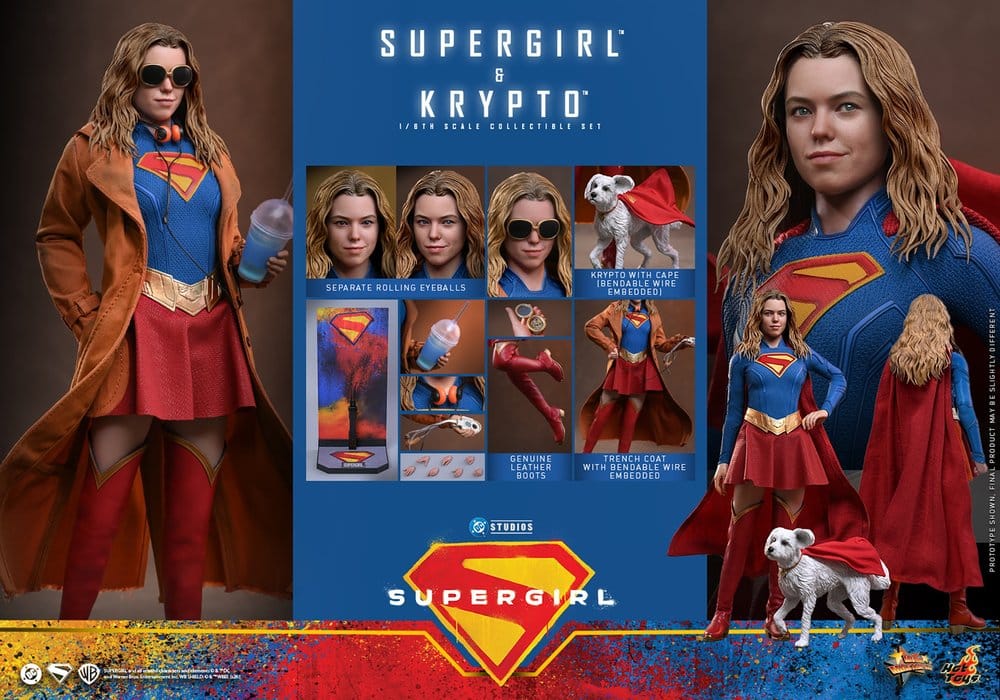 DC Comics Movie Masterpiece Action Figure Set Supergirl & Krypto 28 cm [15]