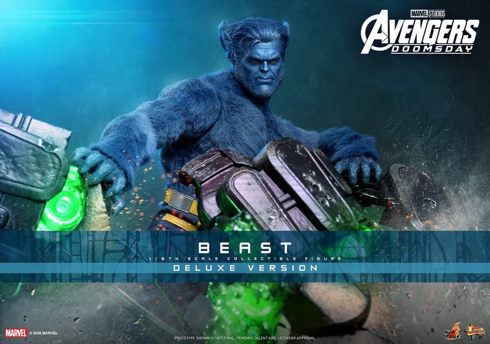 Jucarii - Marvel X-Men Movie Masterpiece Action Figure 1/6 Beast (Deluxe Version) 33 cm