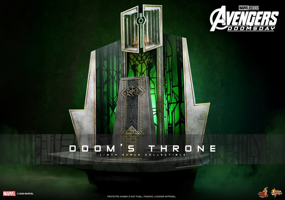 Jucarii - Avengers: Doomsday Movie Masterpiece Action Figure Accessory 1/6 Doom's Throne 33 cm