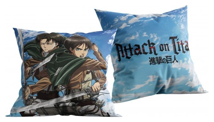 Attack on Titan Pillow Blau 40x40 cm