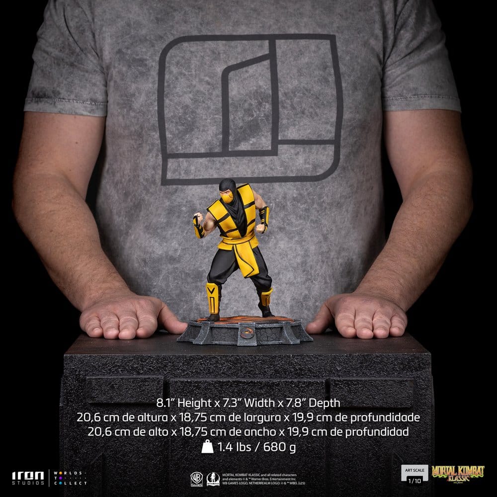 PRECOMENZI - Mortal Kombat Art Scale Statue 1/10 Scorpion (Variant) heo exclusive 21 cm