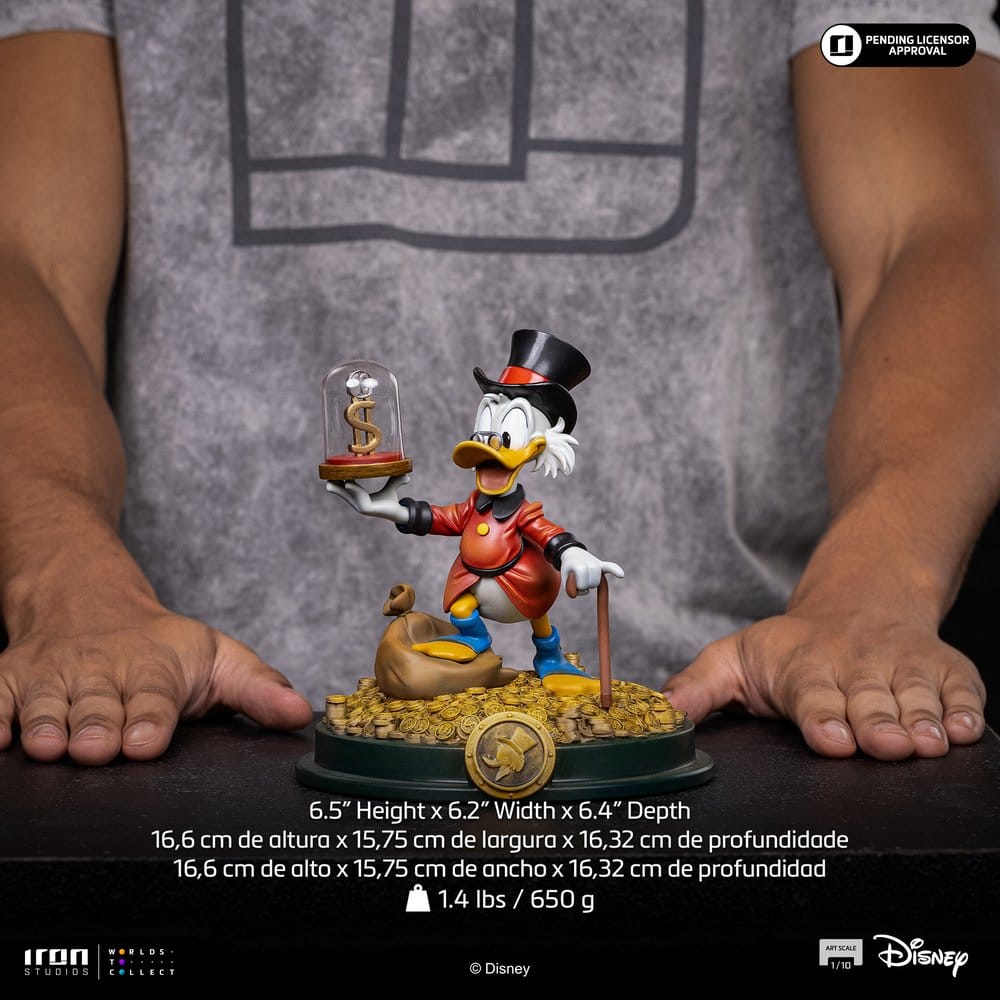 PRECOMENZI - Duck Tales Art Scale Statue 1/10 Uncle Scrooge McDuck 17 cm