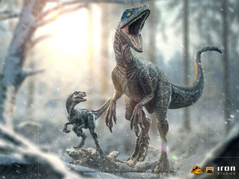 Figurine IRON STUDIOS - Jurassic World: Dominion - Blue & Beta - Figurine de collection - Achat & prix