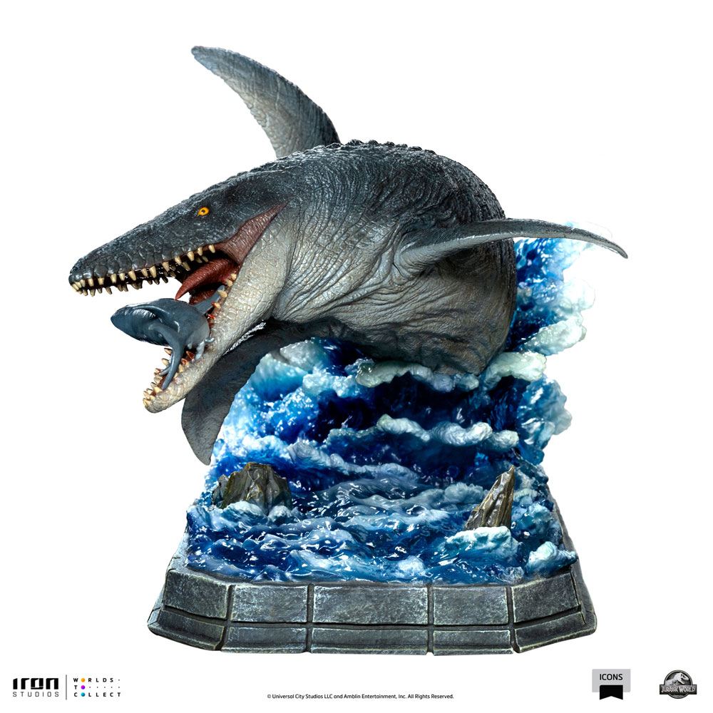 Jurassic World Icons Statue Mosasaurus 16 cm