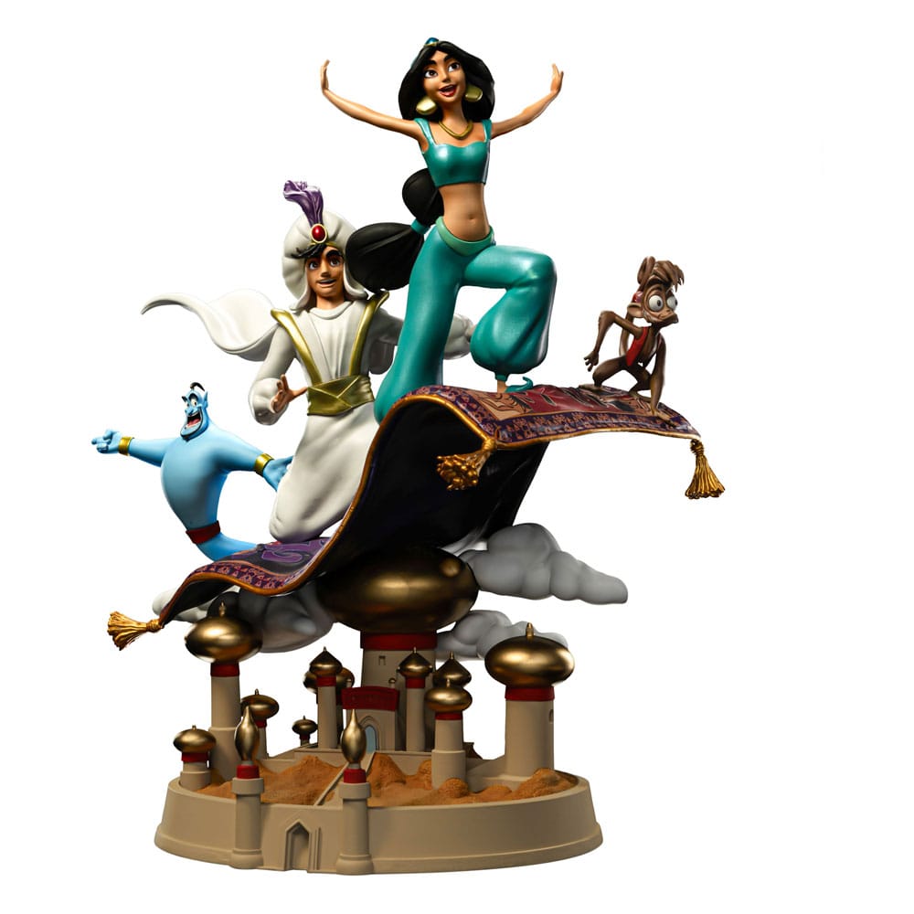 1/10 Tenth Scale Statue: Aladdin and Yasmine Deluxe Disney Art 1/10 Scale  Statue by Iron Studios