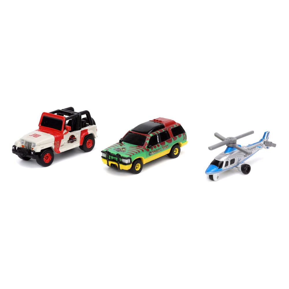 Jurassic World Nano Halloywood Cars Diecast Mini Cars 4-Pack