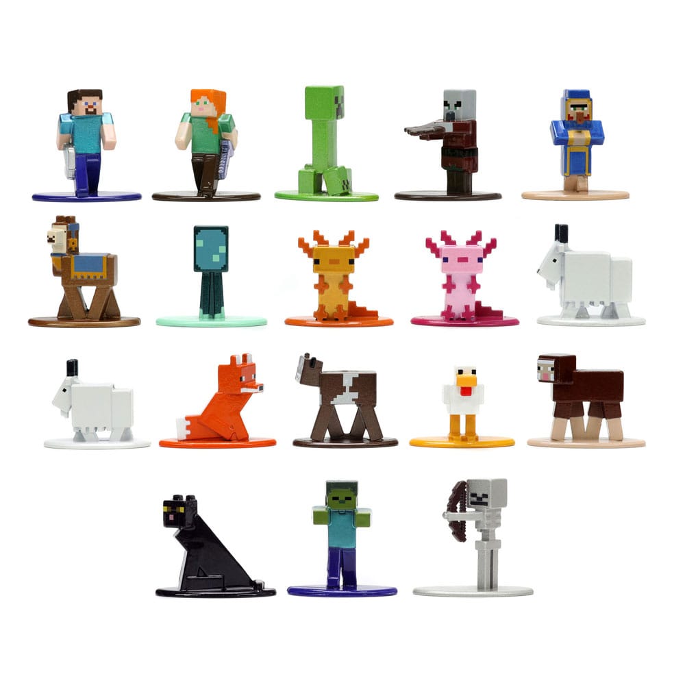 Minecraft Nano Metalfigs Diecast Mini Figures 18-Pack Wave 8 4 cm