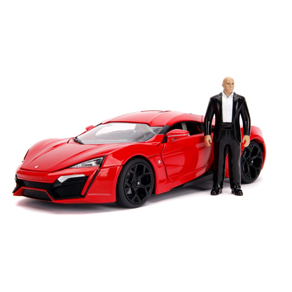 The Fast and Furious Diecast Model Hollywood Rides 1/18 Lykan Hypersport with Dom Figur