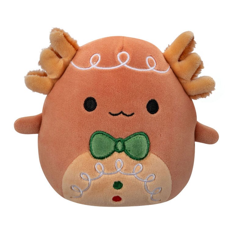 Squishmallows Plush Figure Christmas Den the Axolotl Gingerbread 20 cm