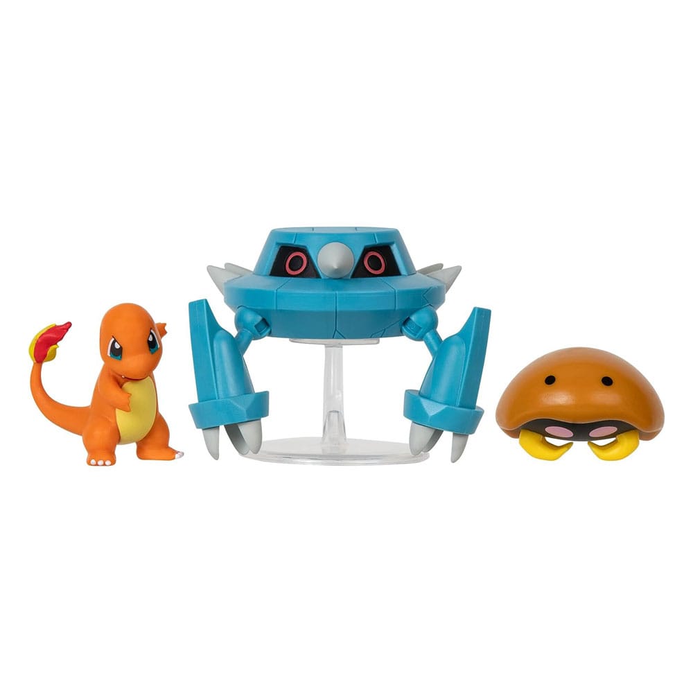 Pokémon Battle Figure Set Figure 3-Pack Kabuto, Charmander, Metang