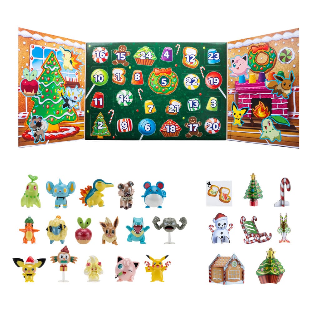 Pokémon Battle Figures Advent Calendar Holiday 2023 *Version DE/FR/NL*