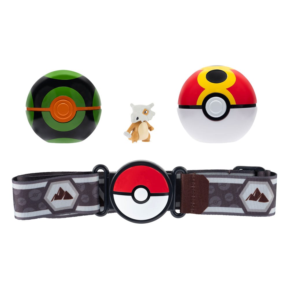 Pokémon Clip'n'Go Poké Ball Belt Set Repeat Ball, Dusk Ball & Cubone