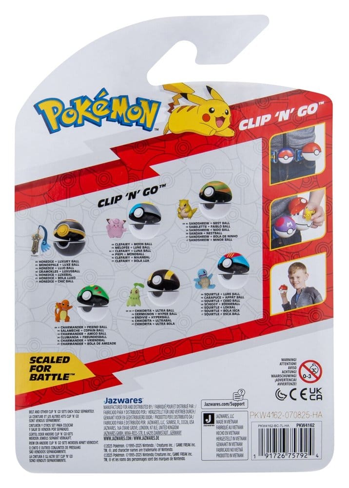 Pokémon Clip 'n' Go Action Figure Charmander & Friend Ball 4