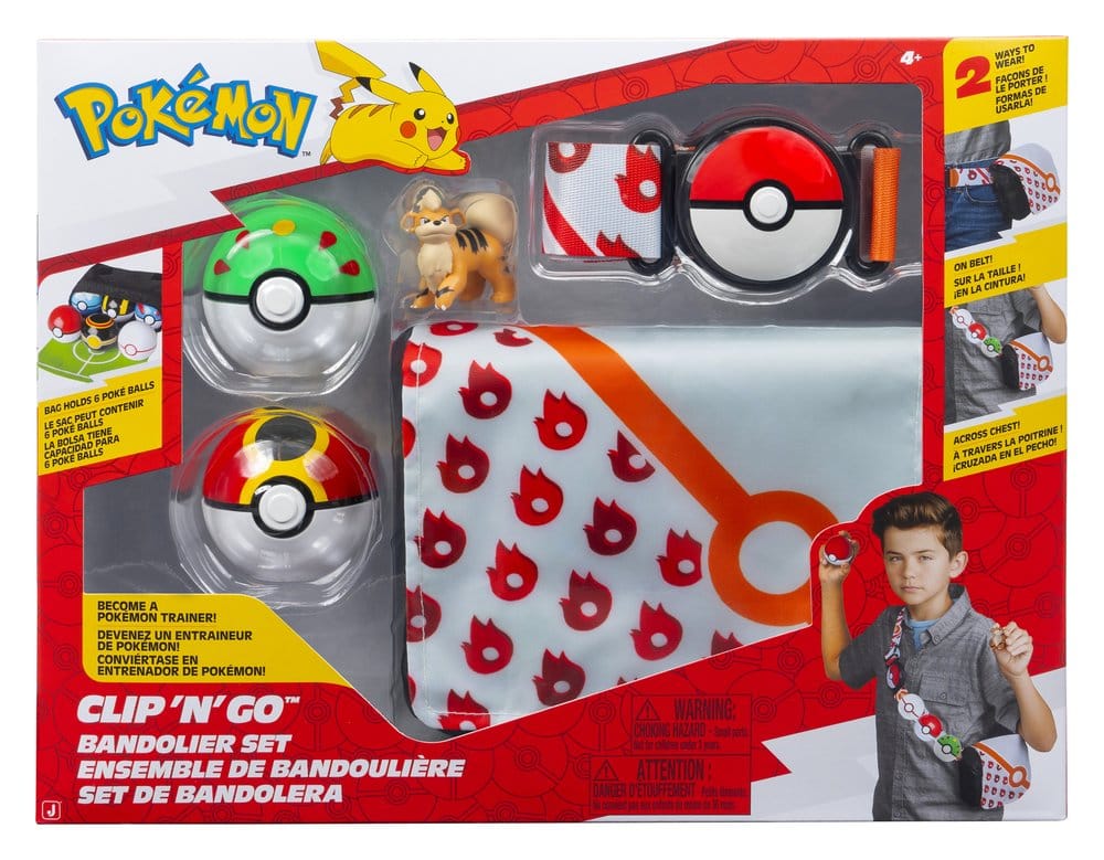 Pokémon Clip 'n' Go Bandolier Set Growlithe 4