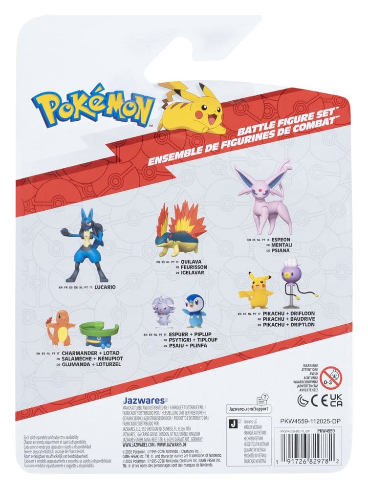 Pokémon Battle Figure 3-Pack Squirtle, Greavard & Bellossom 4