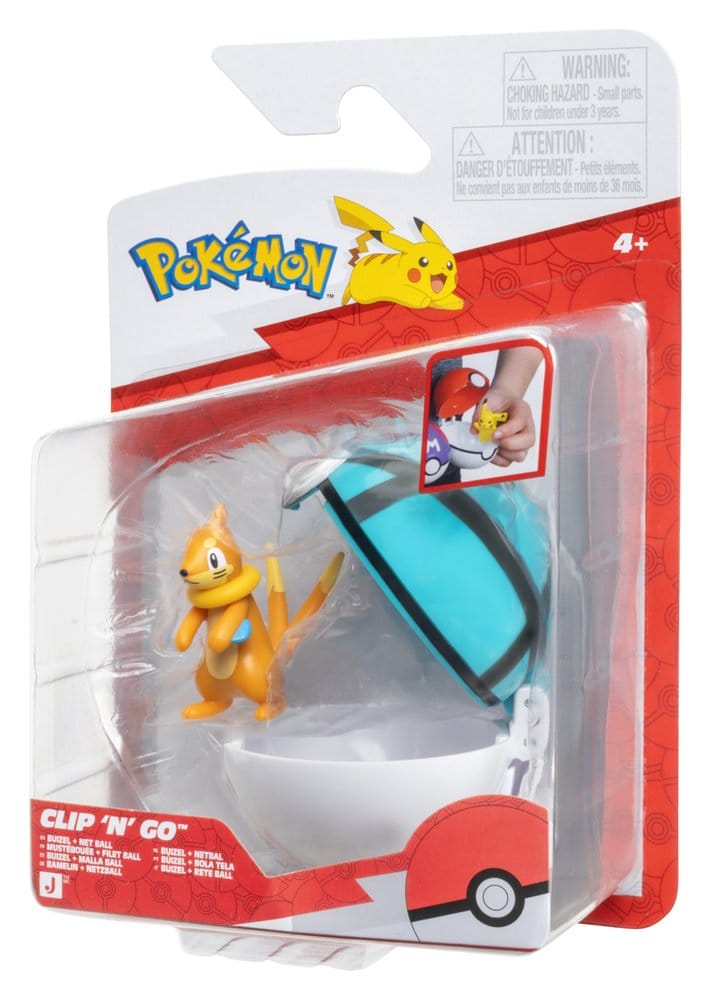 Pokémon Clip 'n' Go Action Figure Buizel & Net Ball 2
