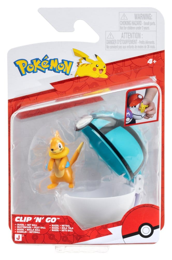 Pokémon Clip 'n' Go Action Figure Buizel & Net Ball 4