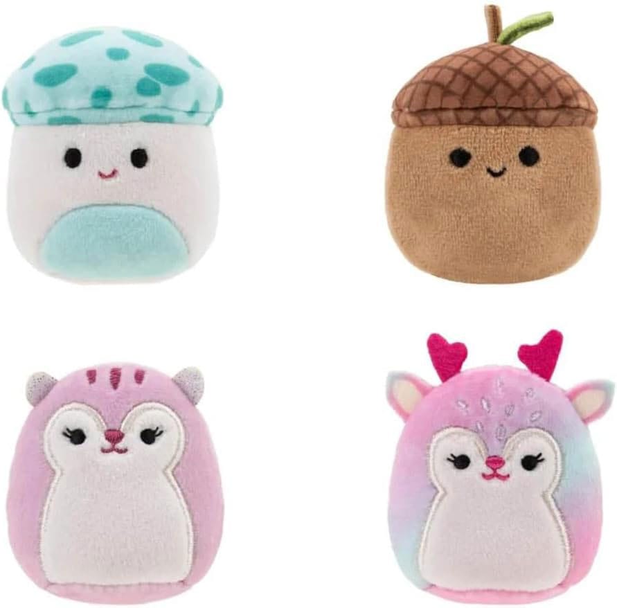 Squishville Plush 4 Pack Fall Friends Squad (Squishville by Squishmallows)