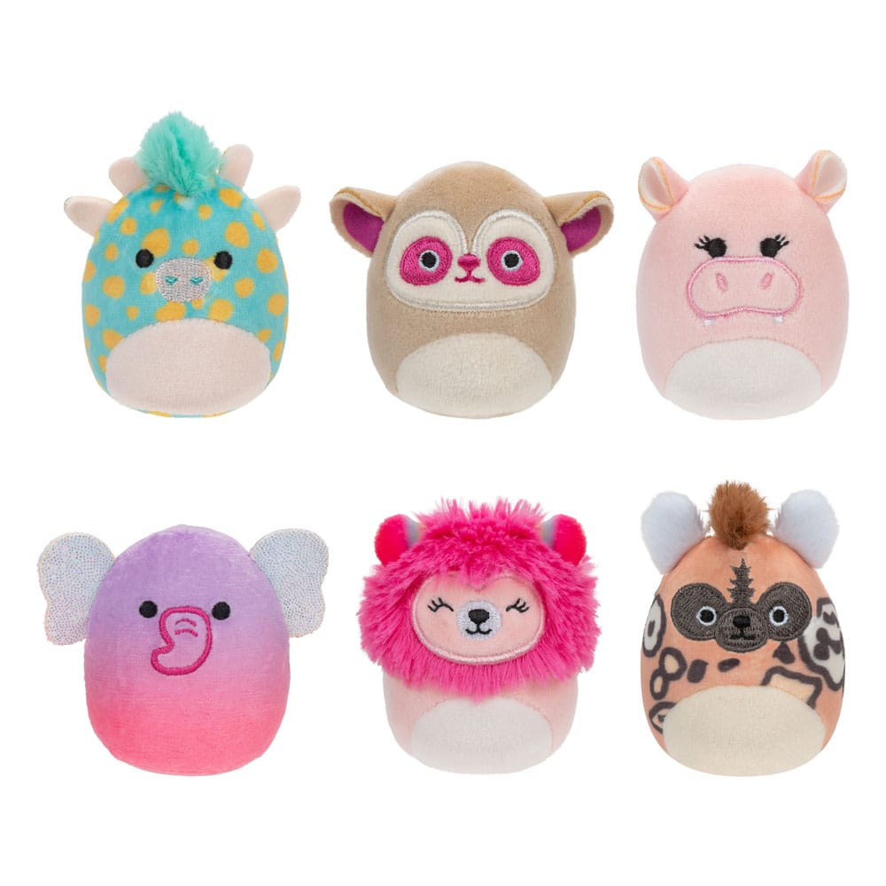 Squishville Mini Squishmallows Plush Figure 6-Pack Safari Squad 5 cm