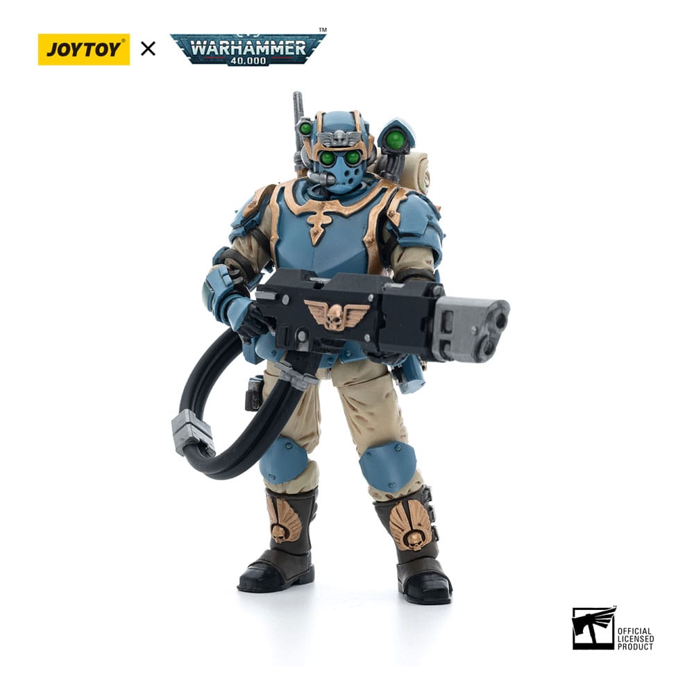 Warhammer 40k Action Figure 1/18 Astra Militarum Tempestus Scions Squad 55th Kappic Eagles Hot-shot Volley Gunner 12 cm