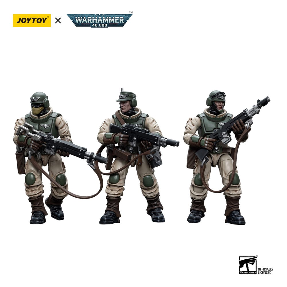 Warhammer 40k Action Figure 1/18 Astra Militarum Ordnance Team with Malleus Rocket Launcher Ordnance Brigade 12 cm