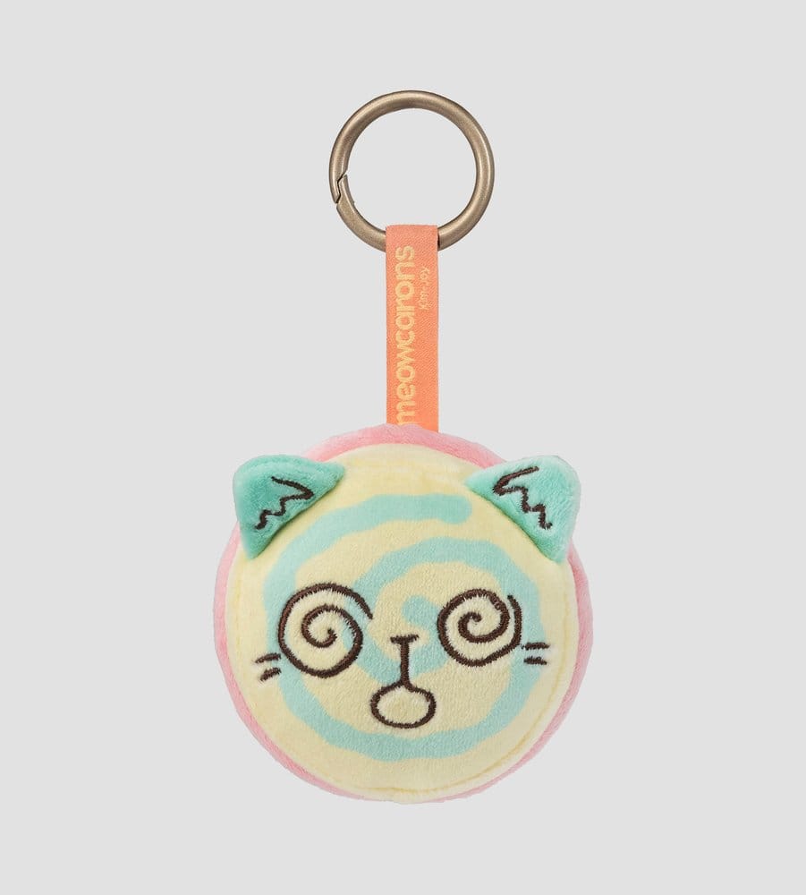 Meowcaron Plush Bag Charm Spiral 7 cm
