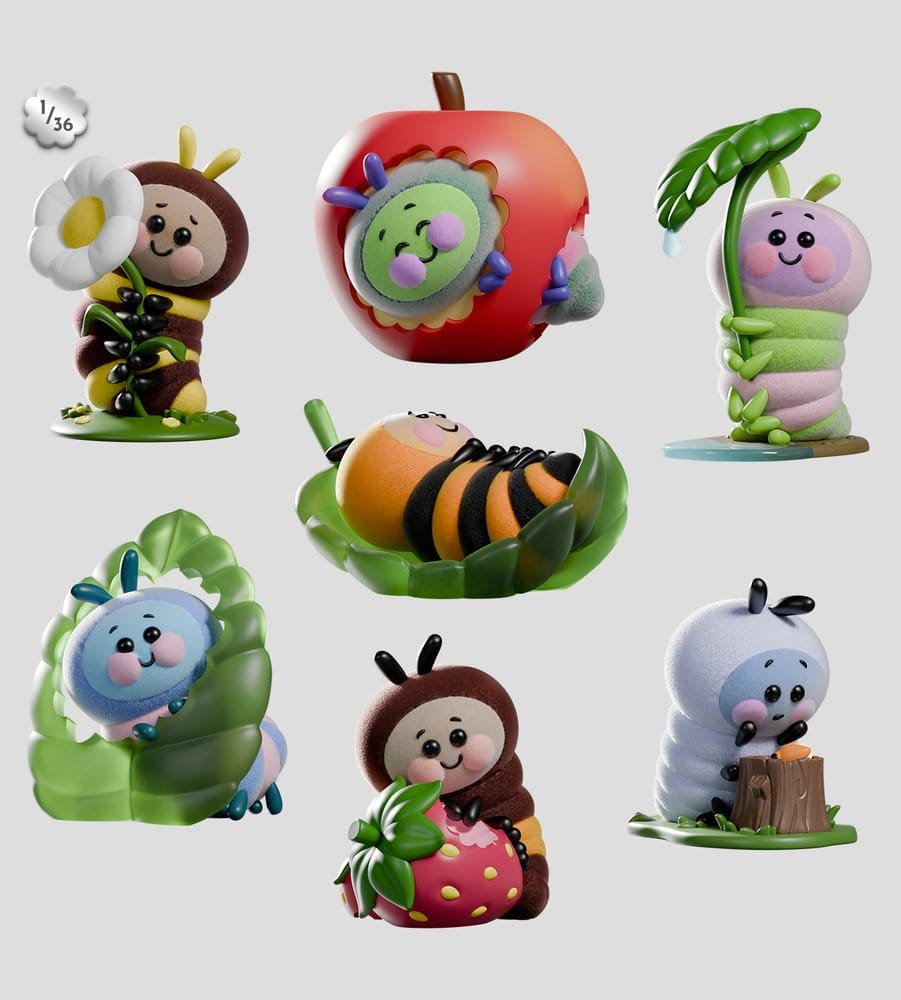 Wooly Bear and Friends Vinyl Mini Figures S1 13 cm Blind Box Display (6)