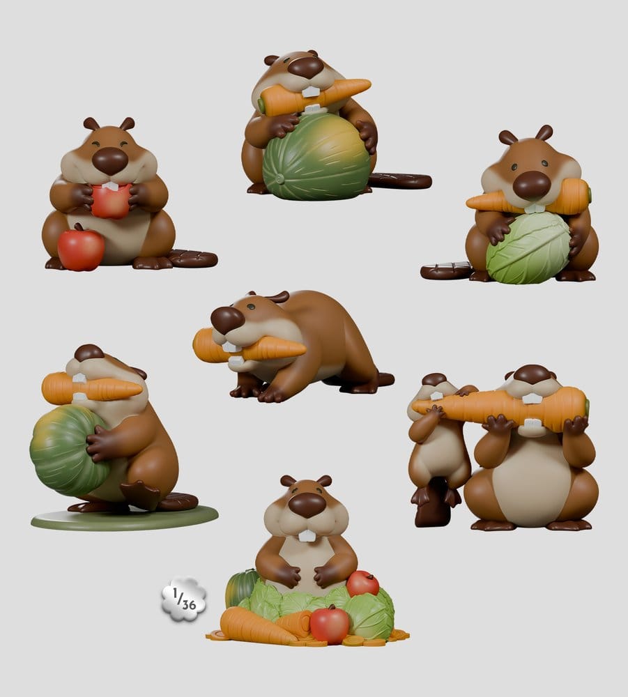 MisBEAVhaving Mini Figures S1 5 cm Blind Box Display (6)