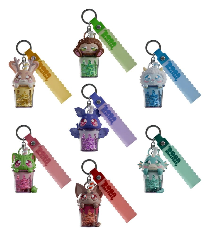 Boba Beasteas Keychain 8 cm Blind Box Display (8)