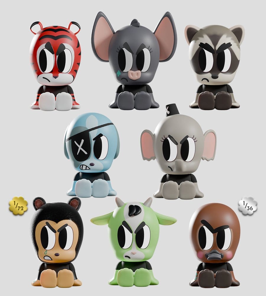 Tiny Shiny Hiney Peakers Mini Figures S2 7 cm Blind Box Display (6)