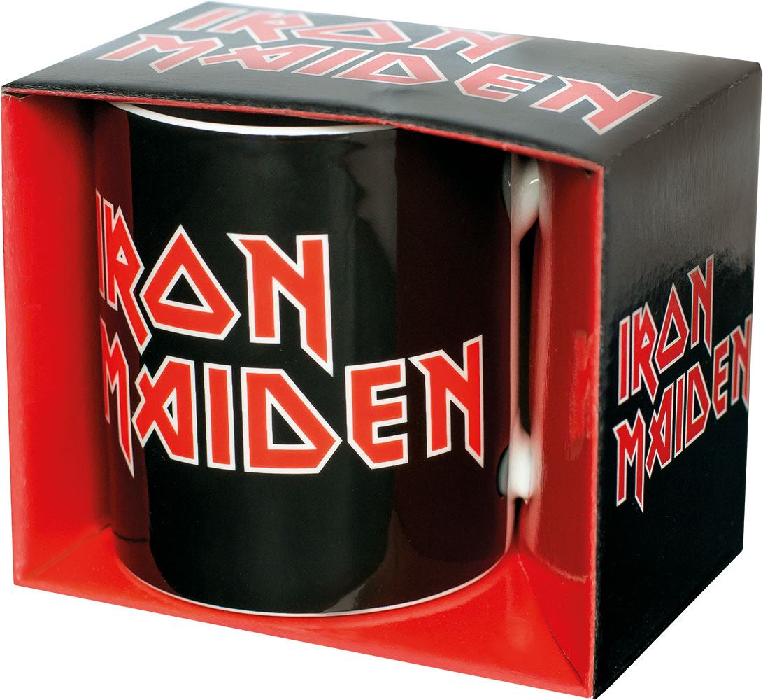 Iron Maiden kop med logo