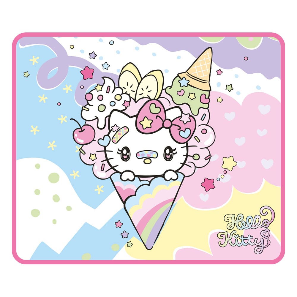 Hello Kitty - ice cream - muismat - 32cm x 27cm - thuiswerken en gaming