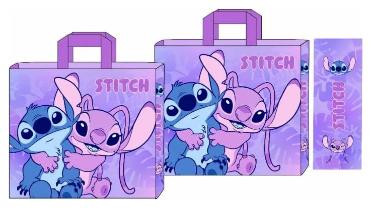 PRECOMENZI - Lilo & Stitch Shopping Bag Stitch & Angel Hug