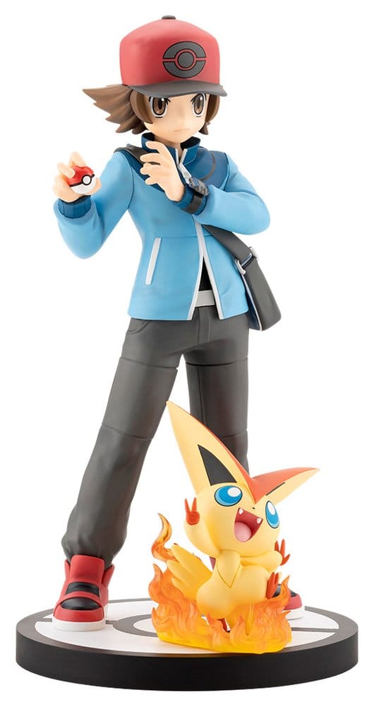 Pokémon ARTFX J PVC Figure 1/8 Hilbert with Victini 20 cm [15]