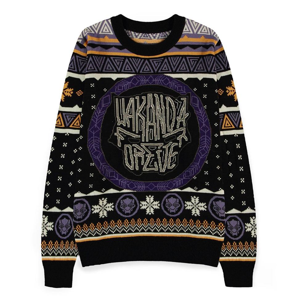 Marvel Black Panther Kersttrui -S- Wakanda Forever Multicolours
