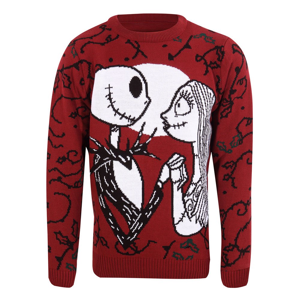 Nightmare Before Christmas Sweatshirt Christmas Jumper Jack and Jally Size XL