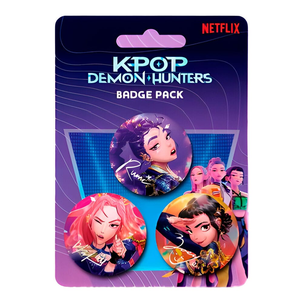 KPop Demon Hunters Pin-Back Buttons 3-Pack 