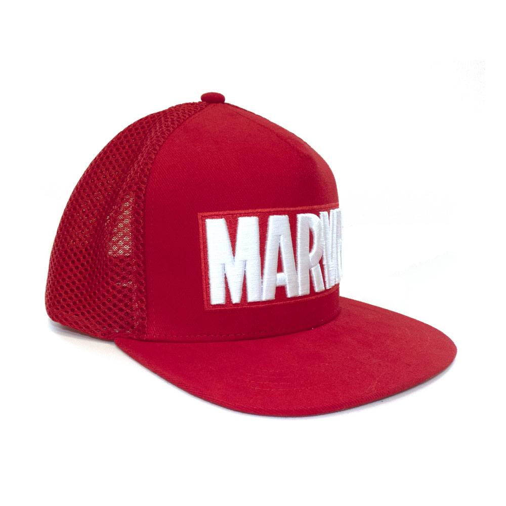 Marvel - Logo Embroidered Snapback Cap Rood