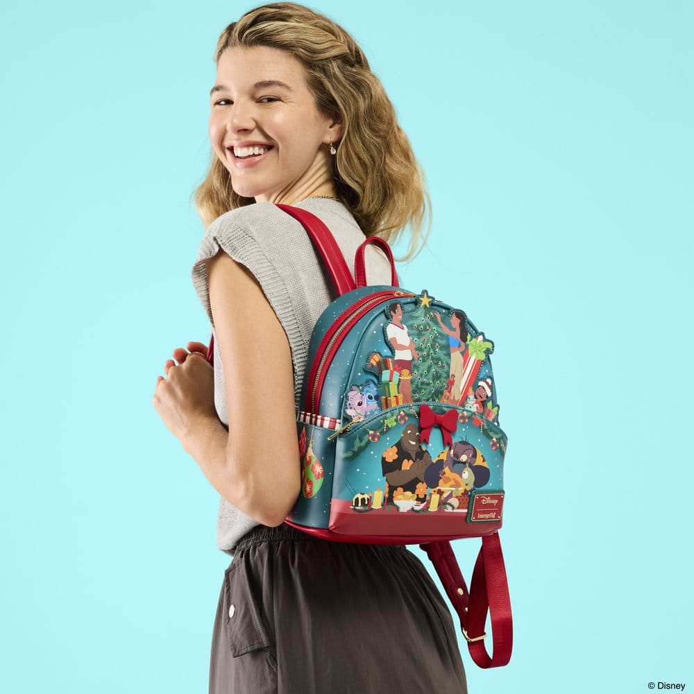 PRECOMENZI - Lilo & Stitch by Loungefly Mini Backpack Holiday Celebration