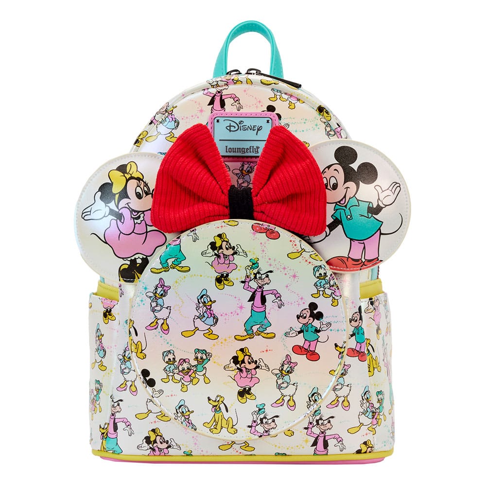 Disney by Loungefly Backpack & Headband Set Mickey & Friends 100th Anniversary AOP