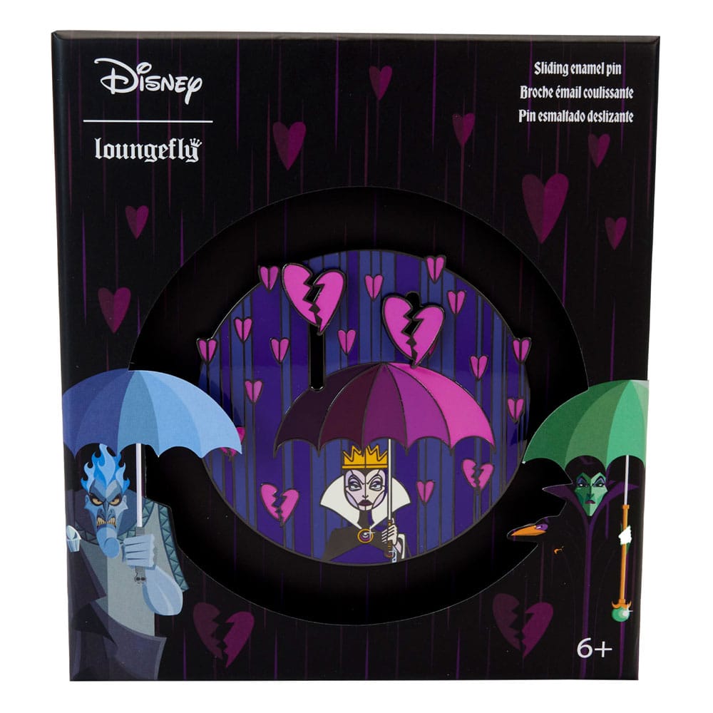 Disney by Loungefly Sliding Enamel Pin Villains Curse your hearts Limited Edition 8 cm